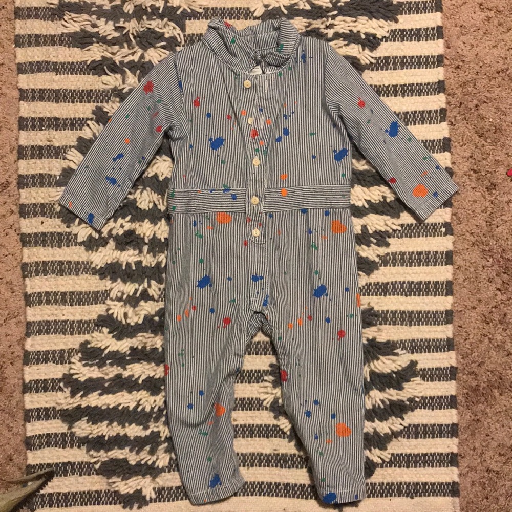 Baby Gap splatter paint romper